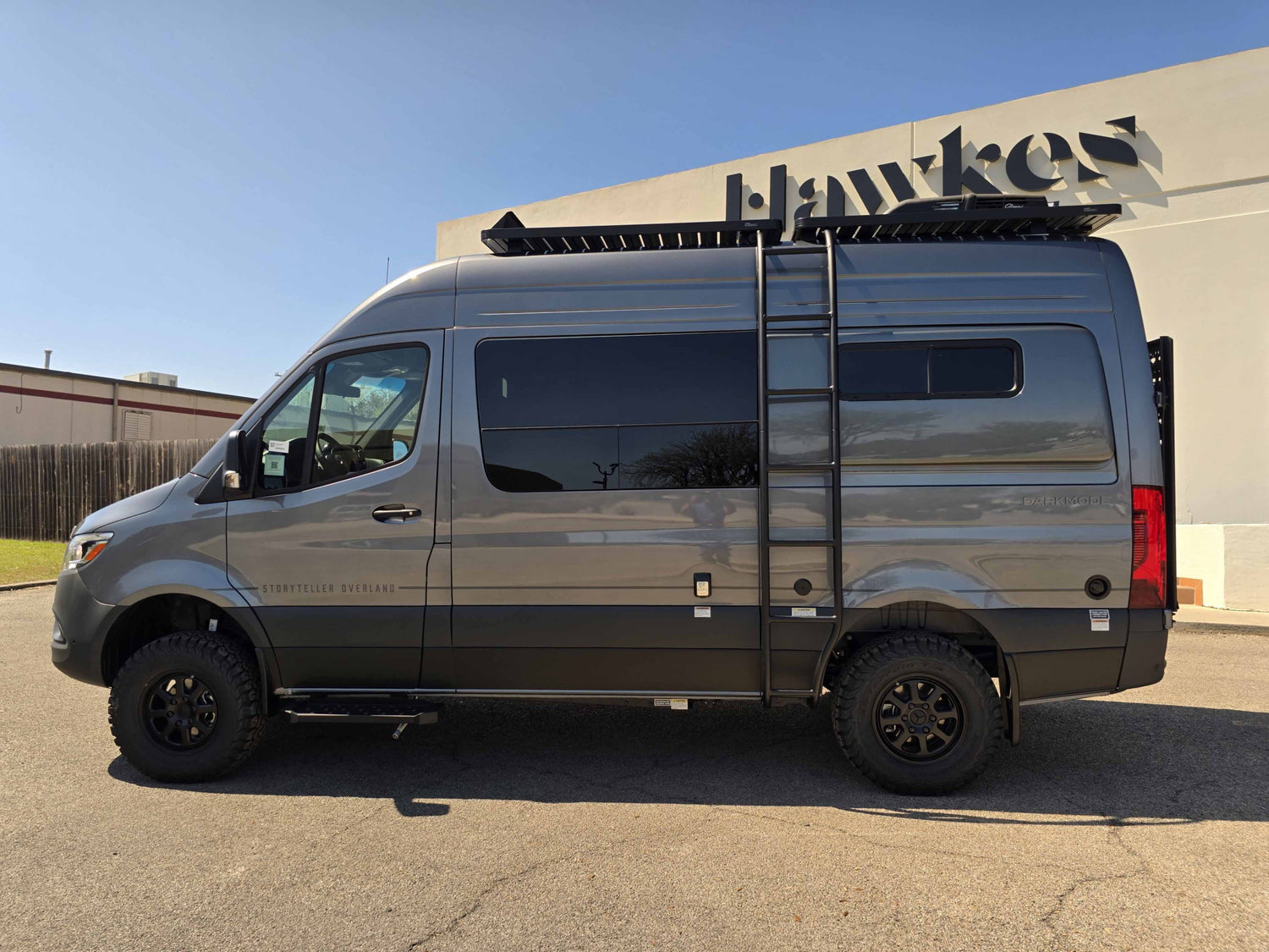 storyteller overland dark mode sprintervan for sale near me washington oregon utah arizona new york at hawkes outdoors 2102512882