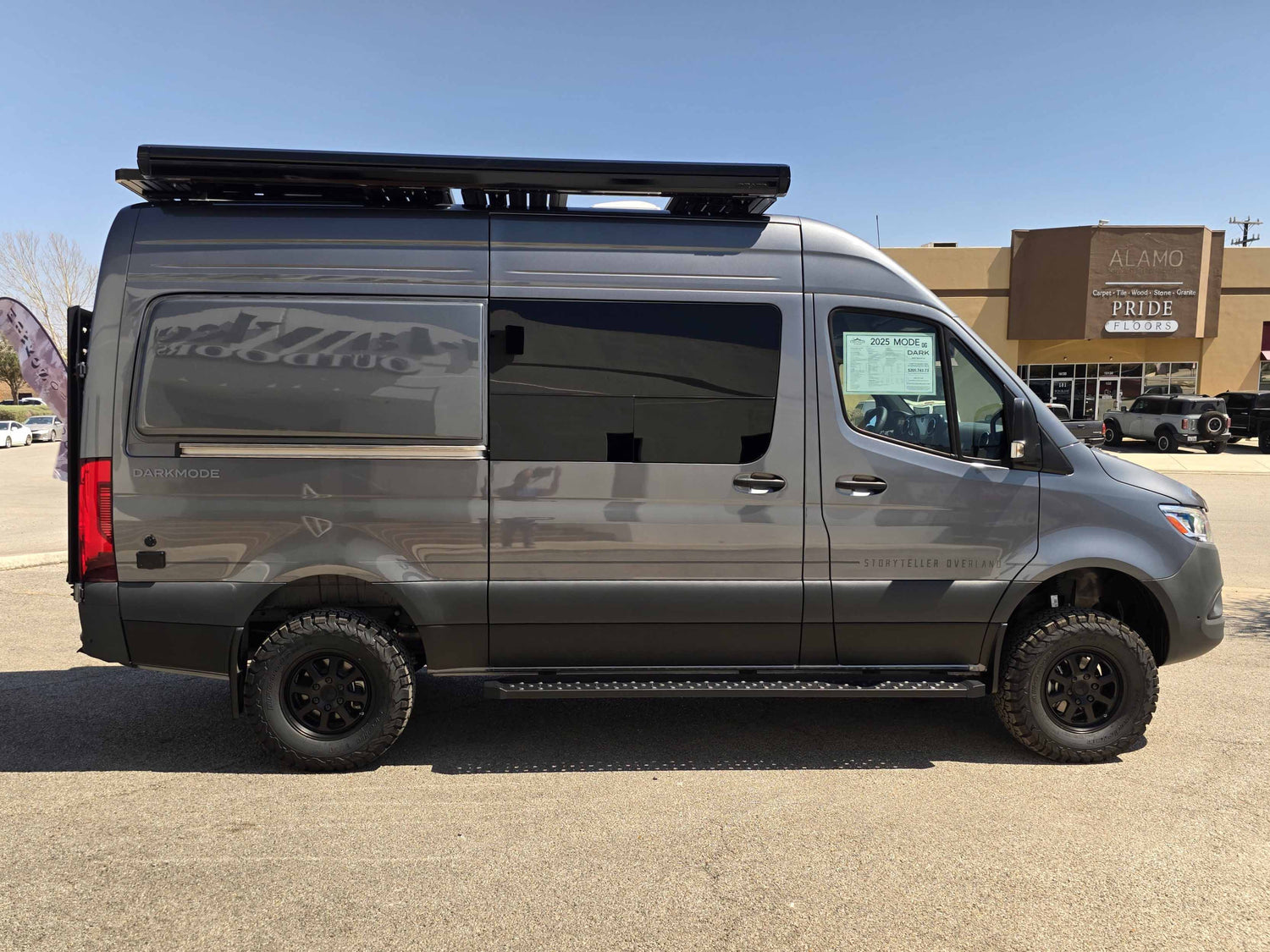 storyteller overland dark mode sprintervan for sale near me california texas colorado florida at hawkes outdoors 2102512882