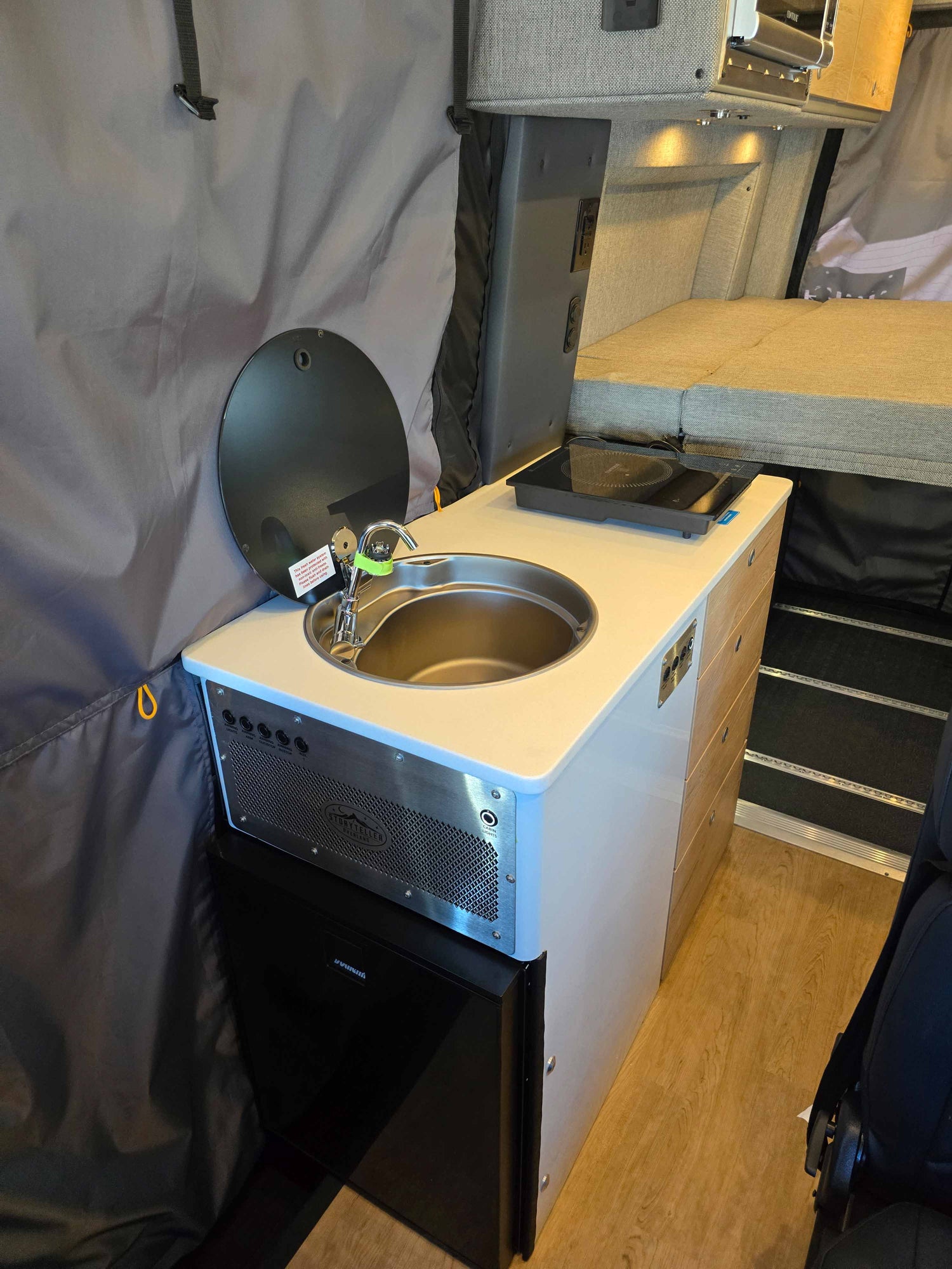storyteller overland dark mode sprintervan for sale near me california texas colorado florida at hawkes outdoors 2102512882