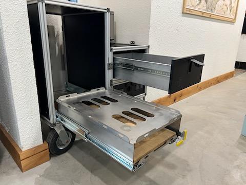 SCRATCH & DENT SALE!! Dirtbox Gear Storage Box w/ Fridge Slide & Battery/Inverter Box