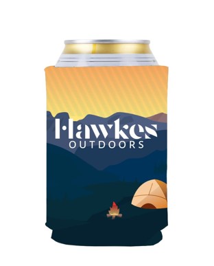 Hawkes al aire libre Koozie
