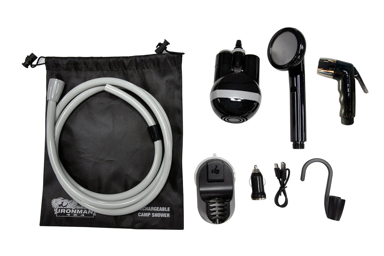 Ironman 4x4 Rechargeable Portable Camp Shower with Trigger Sprayer