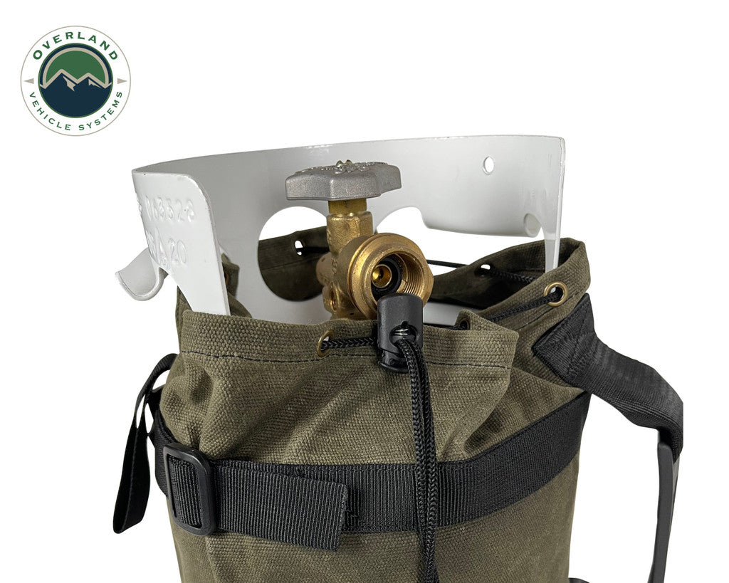 OVS Propane Bag w/ Handles & Straps- Waxed Canvas - Hawkes Outdoors