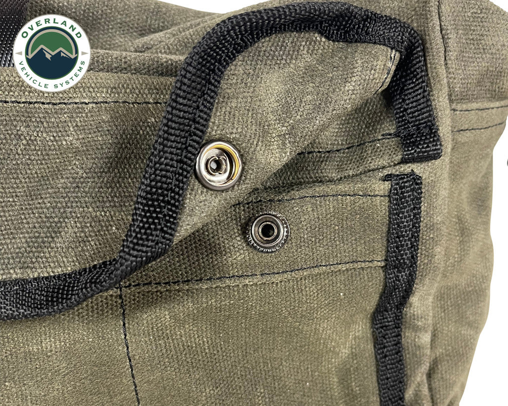 OVS Small Duffle Bag w/ Handle & straps- Waxed Canvas - Hawkes Outdoors