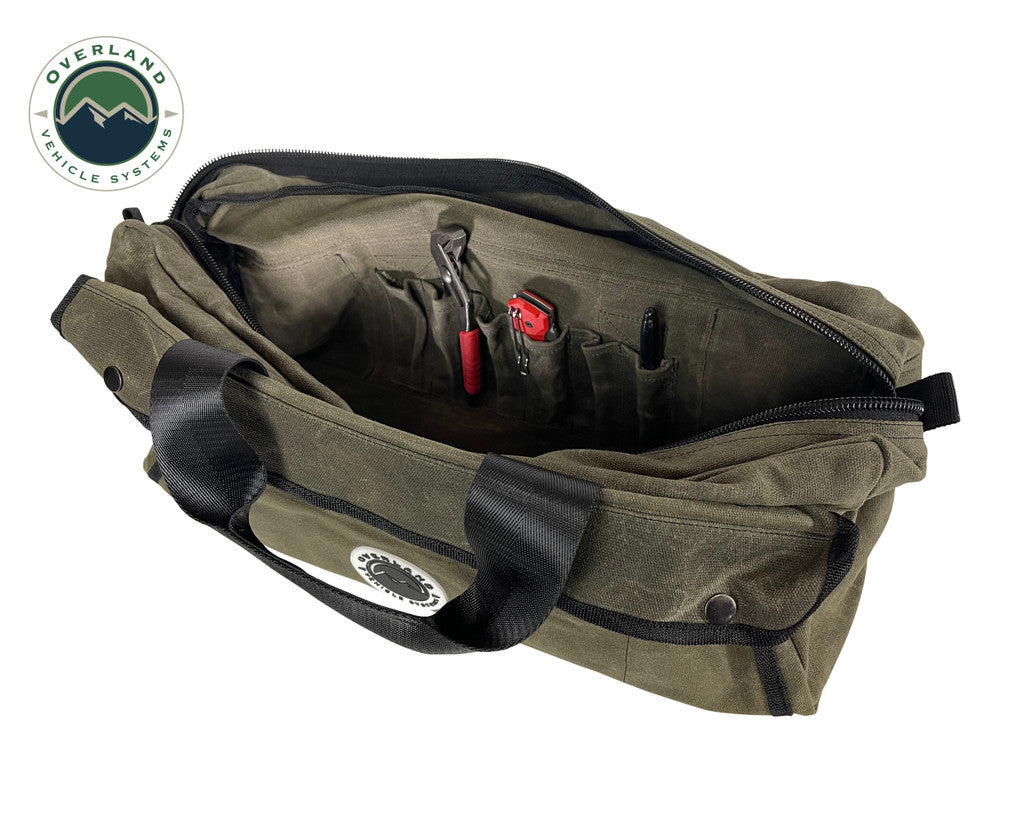OVS Small Duffle Bag w/ Handle & straps- Waxed Canvas - Hawkes Outdoors