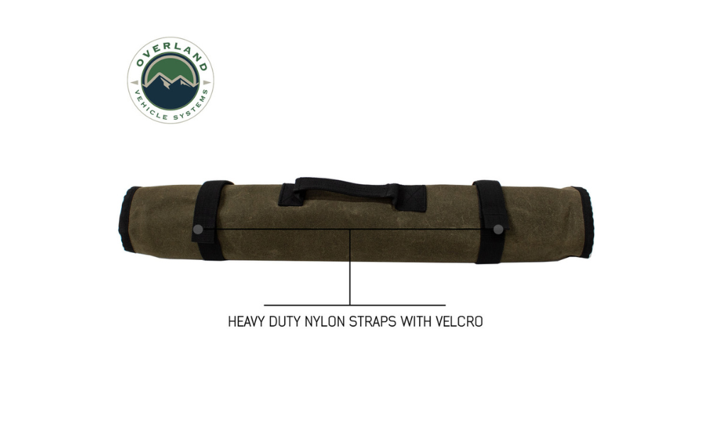 OVS Rolled Bag Socket w/ Handle & Straps- Waxed Canvas - Hawkes Outdoors