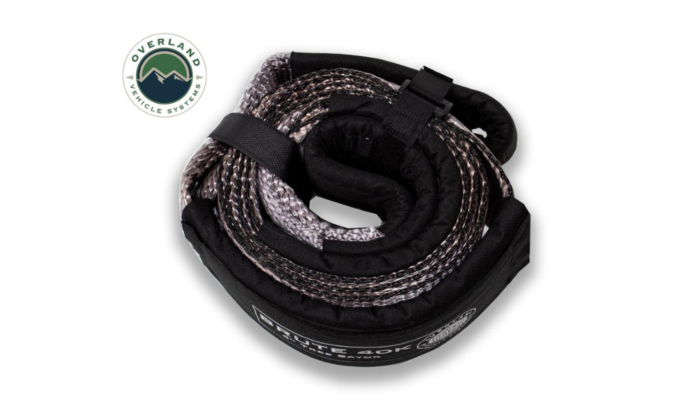 OVS Tow Strap- Gray w/ Black Ends & Storage Bag - Hawkes Outdoors