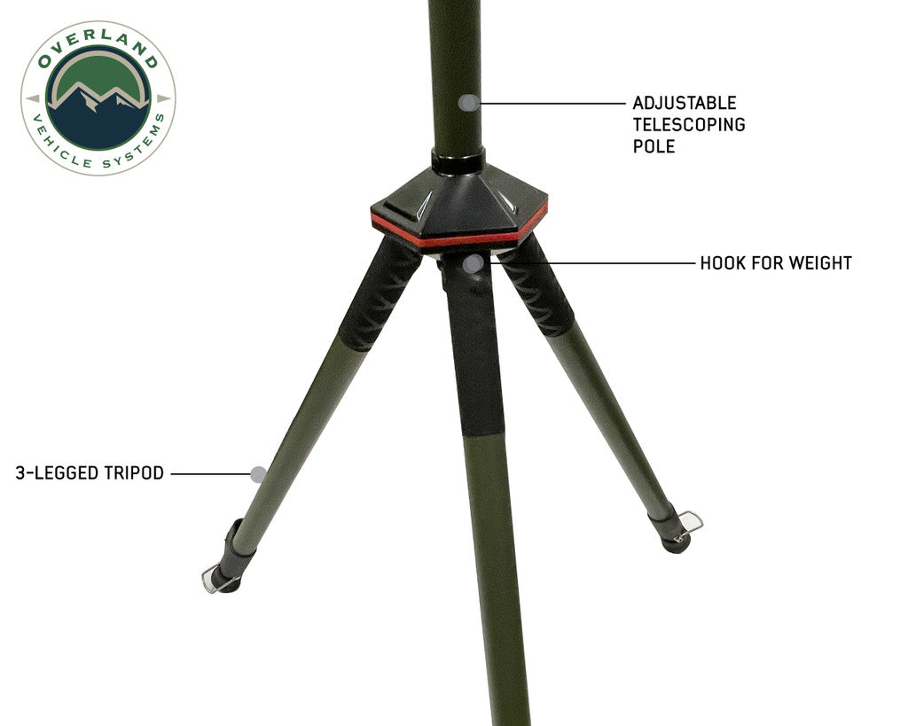 OVS Wild Land 露营装备 - UFO 太阳能灯灯吊舱和通用扬声器