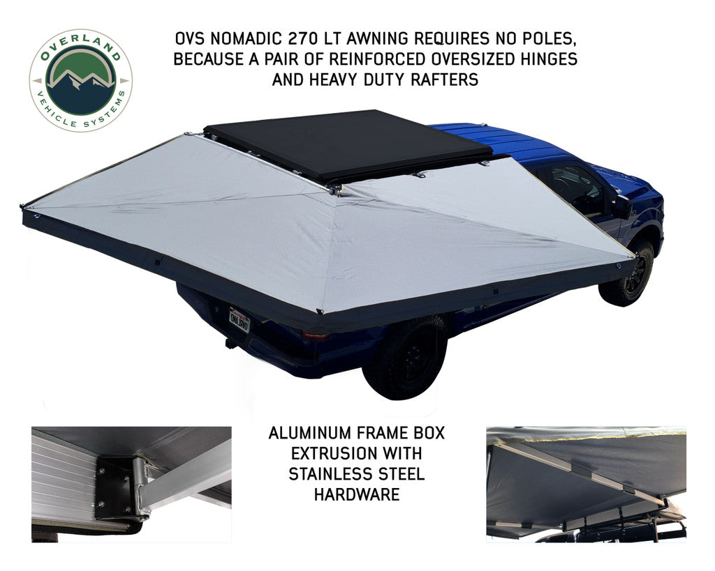 no poles ovs overland vehicle systems nomadic 270 LT awning for sale in san antonio texas at hawkes outdoors 2102512882
