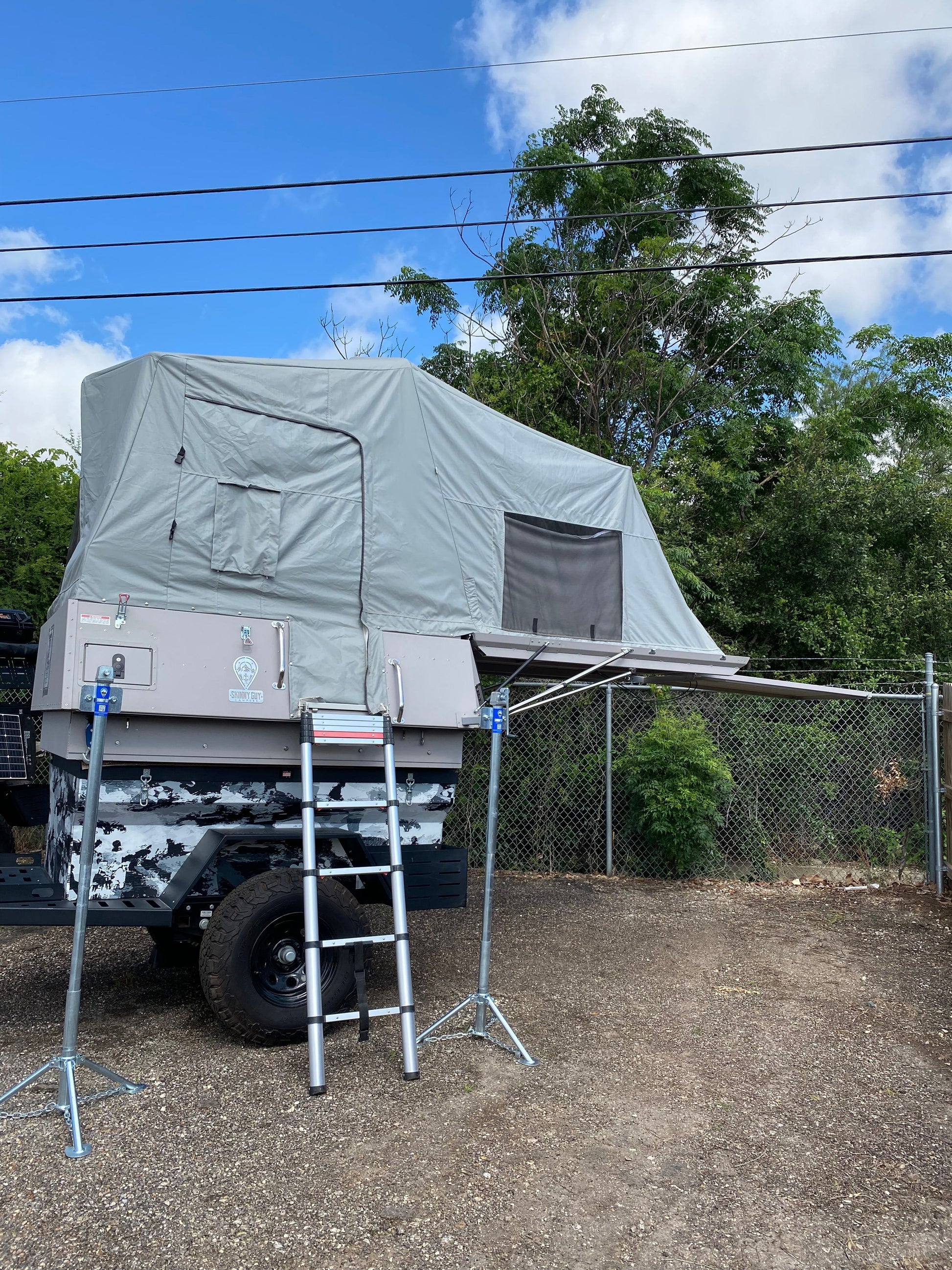 skinny guy truck bed all weather campers kit n kaboodle with outdoor kitchen and solar for sale near san marcos texas at hawkes outdoors 2102512882