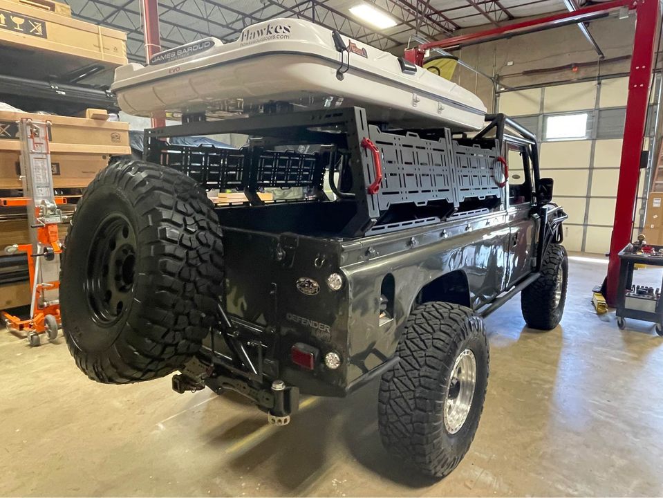 classic land rover defender 110 truck for sale in san antonio texas at hawkes outdoors upgraded
