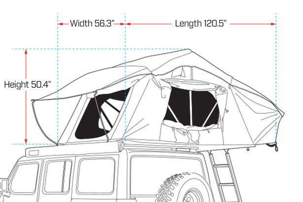 Ironman 4x4 Cross 1200 Soft Shell Rooftop Tent