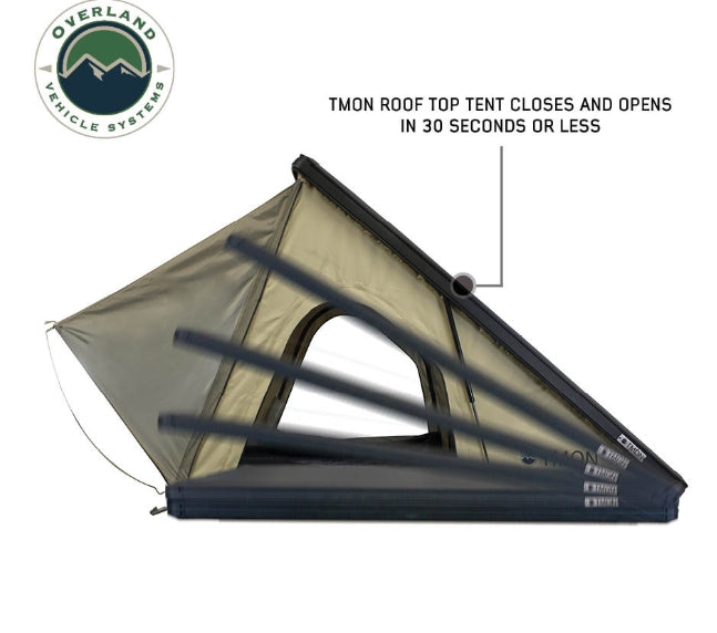 OVS LD TMON 2 Person Clamshell Aluminum Hard Shell Roof Top Tent