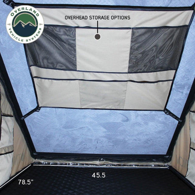 OVS LD TMON 2 Person Clamshell Aluminum Hard Shell Roof Top Tent