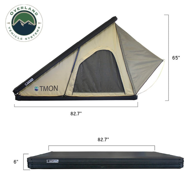 OVS LD TMON 2 Person Clamshell Aluminum Hard Shell Roof Top Tent