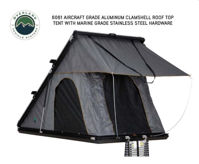 OVS HD Mamba 3 Person Clam Shell Aluminum Hard Shell Roof Top Tent
