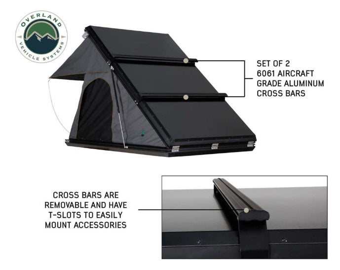OVS HD Mamba 3 Person Clam Shell Aluminum Hard Shell Roof Top Tent