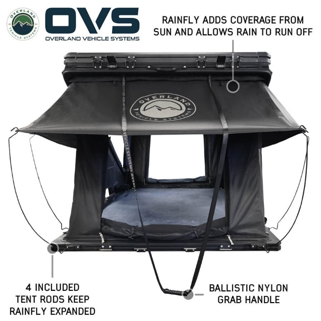 OVS XD K2 Dual Action Clam Shell 2 Person Aluminum Hard Shell Roof Top Tent