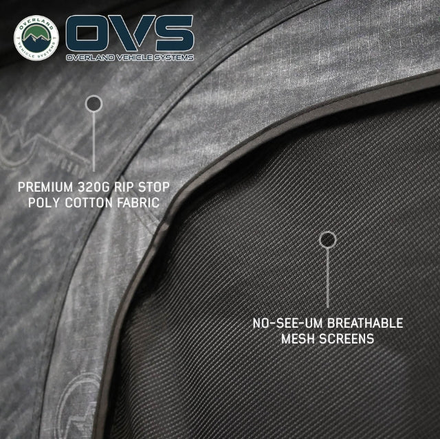 OVS XD K2 Dual Action Clam Shell 2 Person Aluminum Hard Shell Roof Top Tent