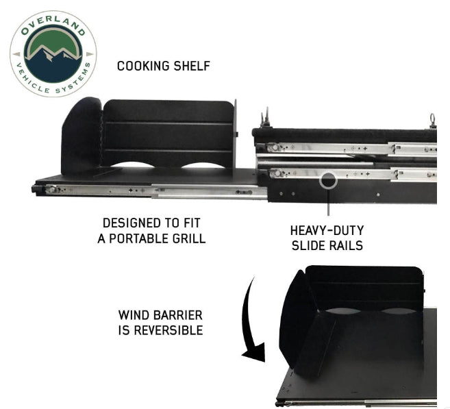 OVS Mid Size Cargo Box Kitchen With Slide Out Sink, Cooking Shelf and Work Station