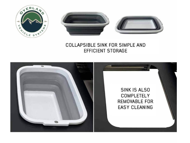 OVS Mid Size Cargo Box Kitchen With Slide Out Sink, Cooking Shelf and Work Station
