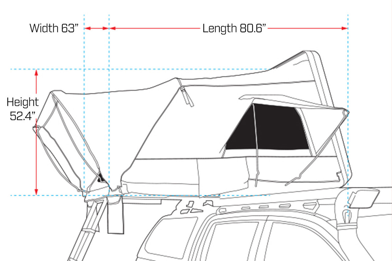 Ironman 4x4 Ursa 1300 Hard Shell Rooftop Tent