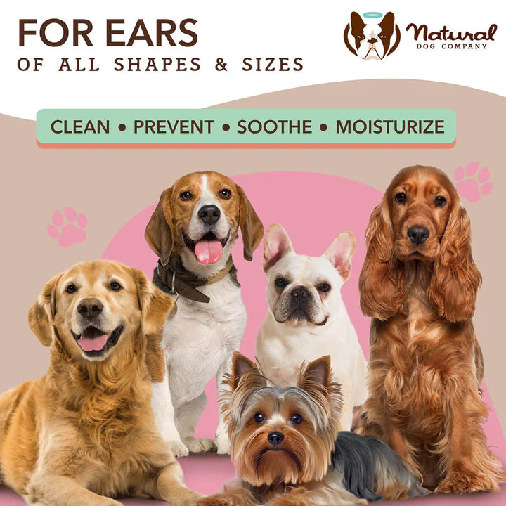 Natural Dog Ear Grooming Wipes