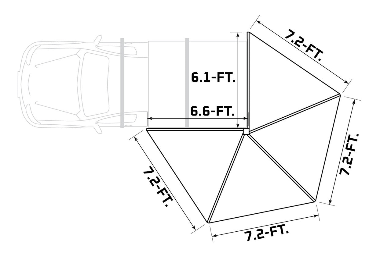 Ironman 4x4 DeltaWing XTR-71 - 270 Degree Freestanding Awning