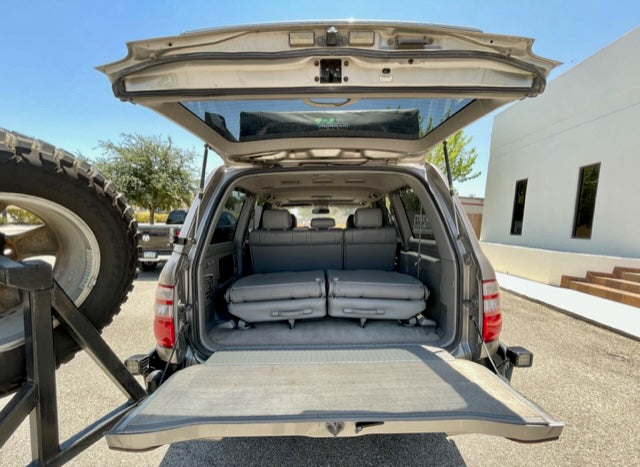 pullout system preowned toyota land cruiser overland vehicle with tent for sale in san antonio texas at hawkes outdoors