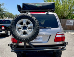 ditch lights preowned toyota land cruiser overland vehicle with tent for sale in san antonio texas at hawkes outdoors