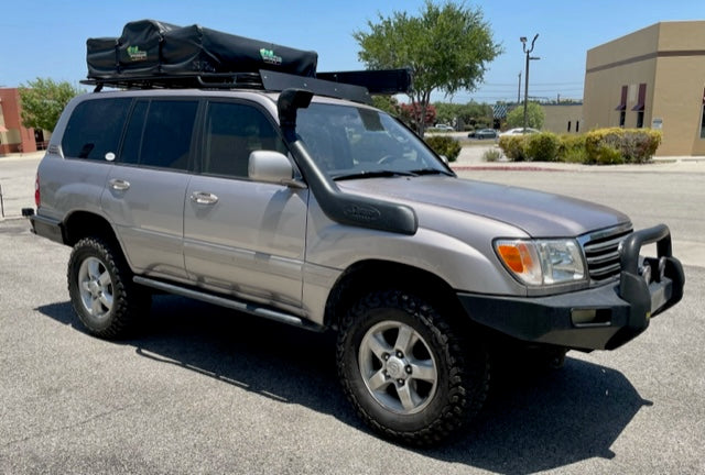 snorkle preowned toyota land cruiser overland vehicle with tent for sale in san antonio texas at hawkes outdoors