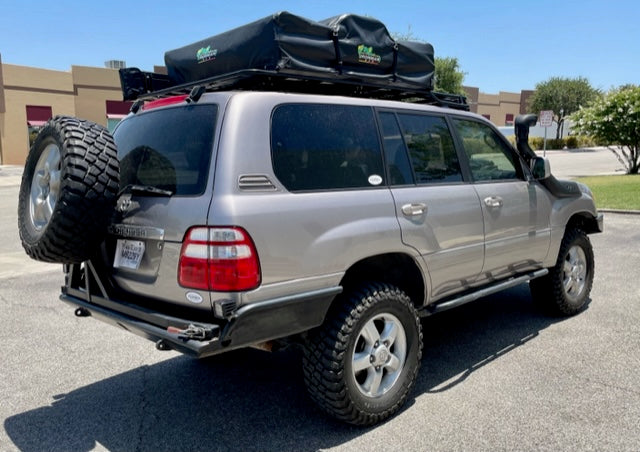 lift kit preowned toyota land cruiser overland vehicle with tent for sale in san antonio texas at hawkes outdoors