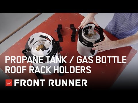 Gas bottle on online roof rack