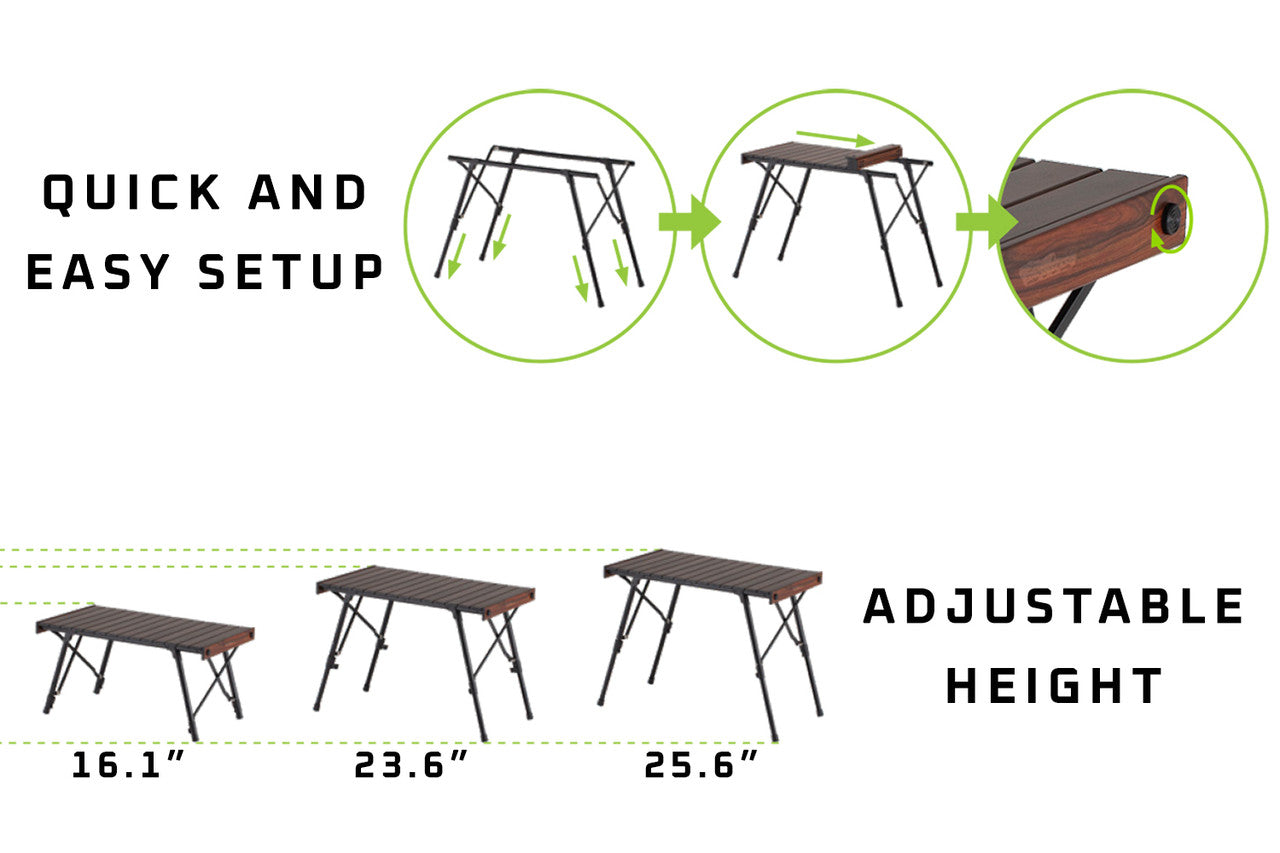 Ironman 4x4 Quick Fold Aluminum Camp Table