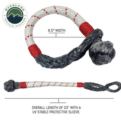 OVS Soft Shackle 7/16" 41,000lb w/ Loop & Abrasive Sleeve- 23" w/ Storage Bag - Hawkes Outdoors