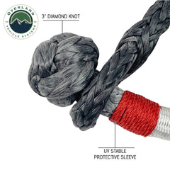 OVS Soft Shackle 7/16" 41,000lb w/ Loop & Abrasive Sleeve- 23" w/ Storage Bag - Hawkes Outdoors