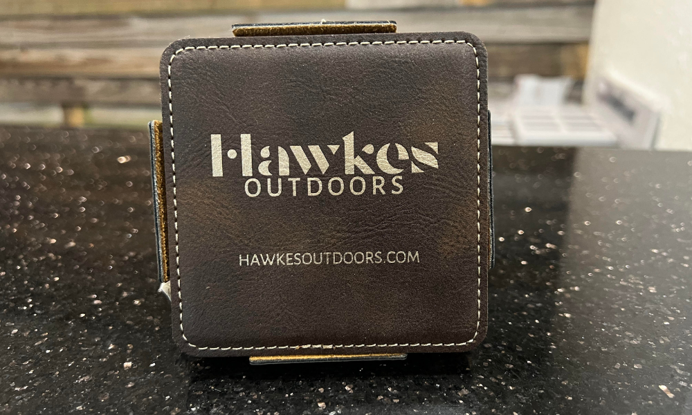 Posavasos de cuero Hawkes Outdoors