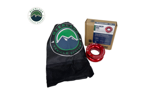 OVS Recovery Ring 2.5" 35,000lb Red w/ Storage Bag