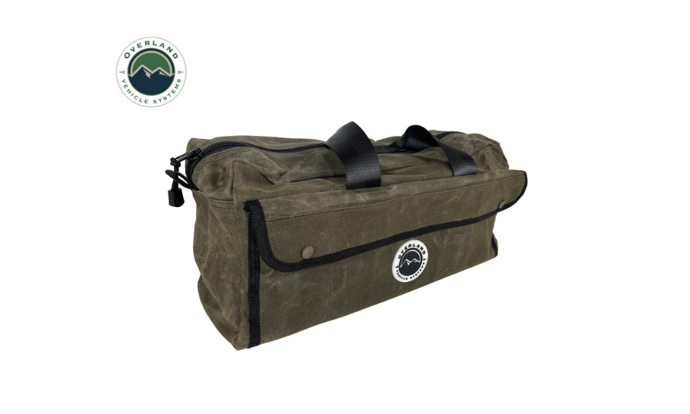 OVS Small Duffle Bag w/ Handle & straps- Waxed Canvas