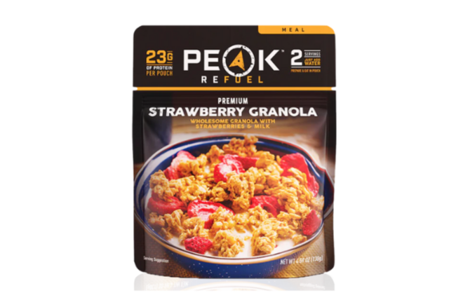 peak refuel strawberry granola breakfast dessert meals for sale in San Antonio texas at hawkes outdoors 2102512882