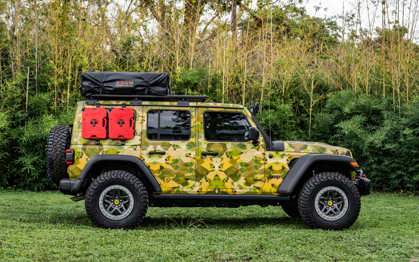 upgraded camo wrapped jeep wrangler rubicon for sale near kerrville boerne texas at hawkes outdoors 2102512882