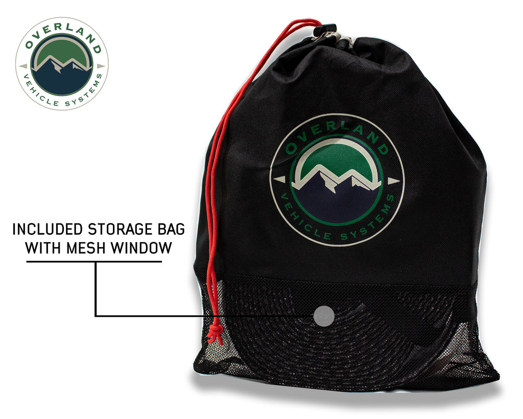 OVS Tow Strap- Gray w/ Black Ends & Storage Bag - Hawkes Outdoors