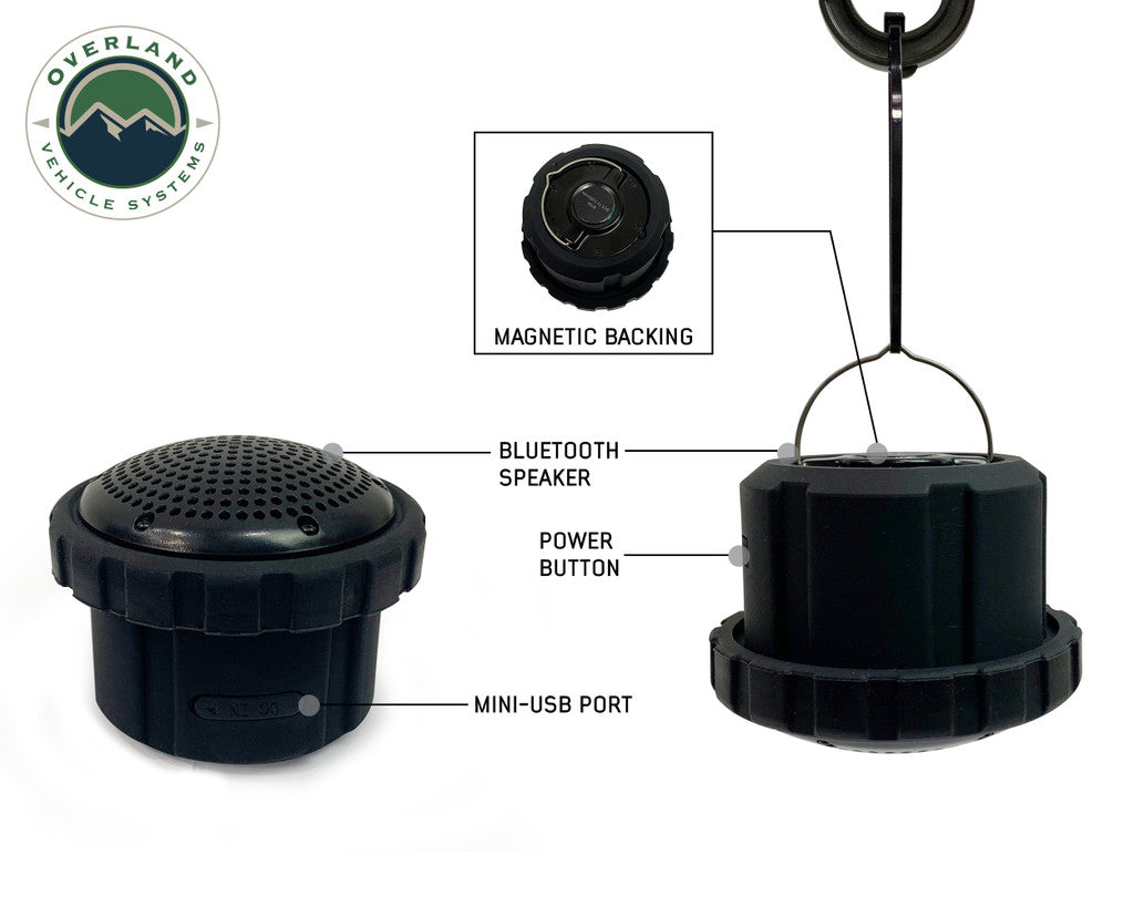 OVS Wild Land Camping Gear - UFO Solar Light Light Pods & Speaker Universal