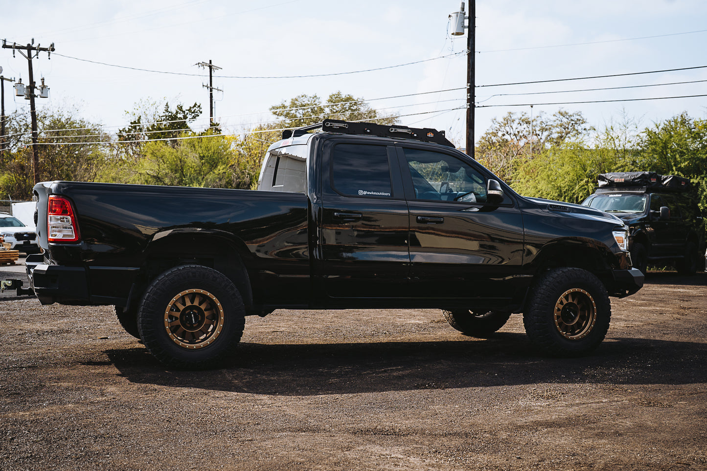 custom wheels used upgraded dodge ram eco diesel overland truck for sale in san antonio texas at hawkes outdoors